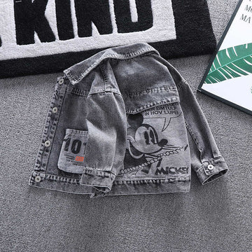 Mickey Mouse Denim Jacket and Sleeveless Vests